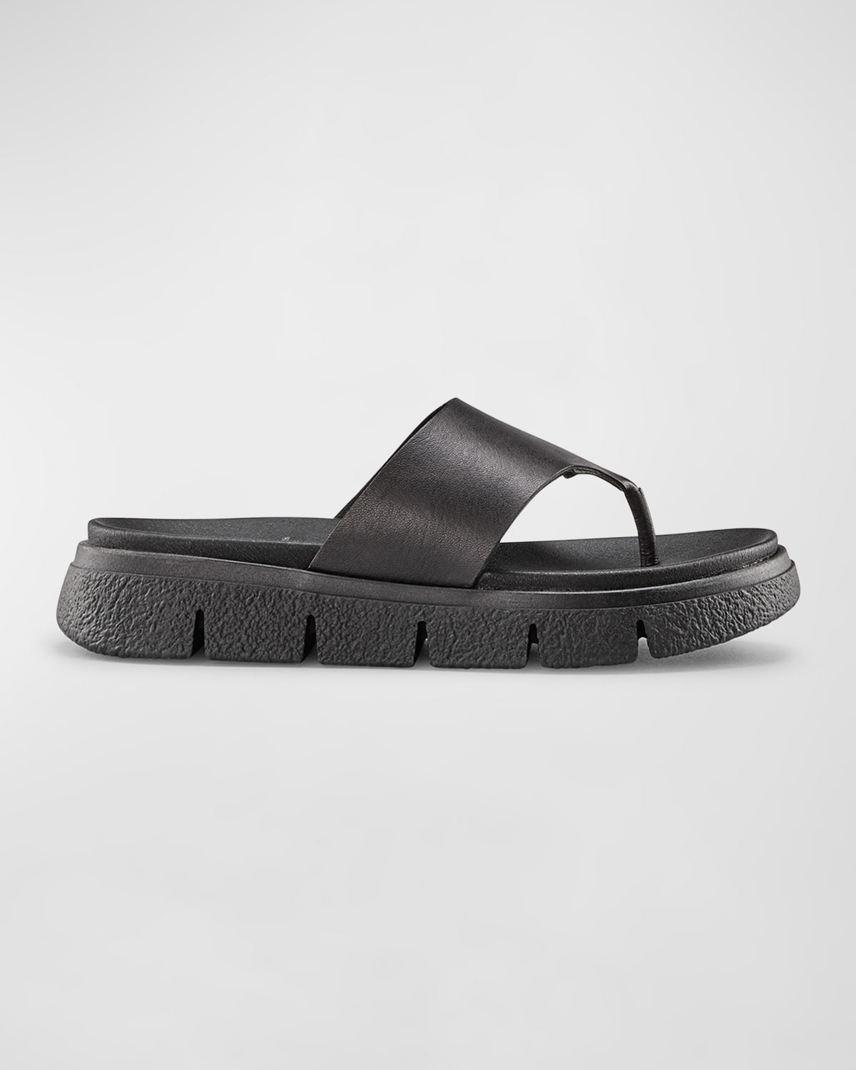 Ponyo Leather Thong Slide Sandals
