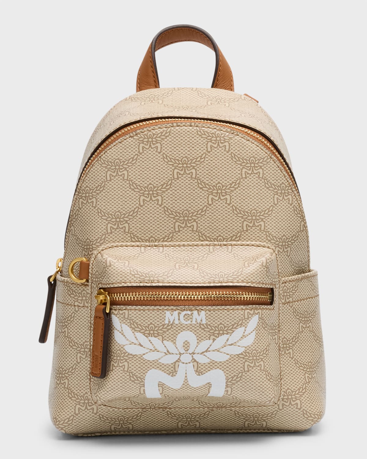 Stark Monogram Coated Canvas Backpack