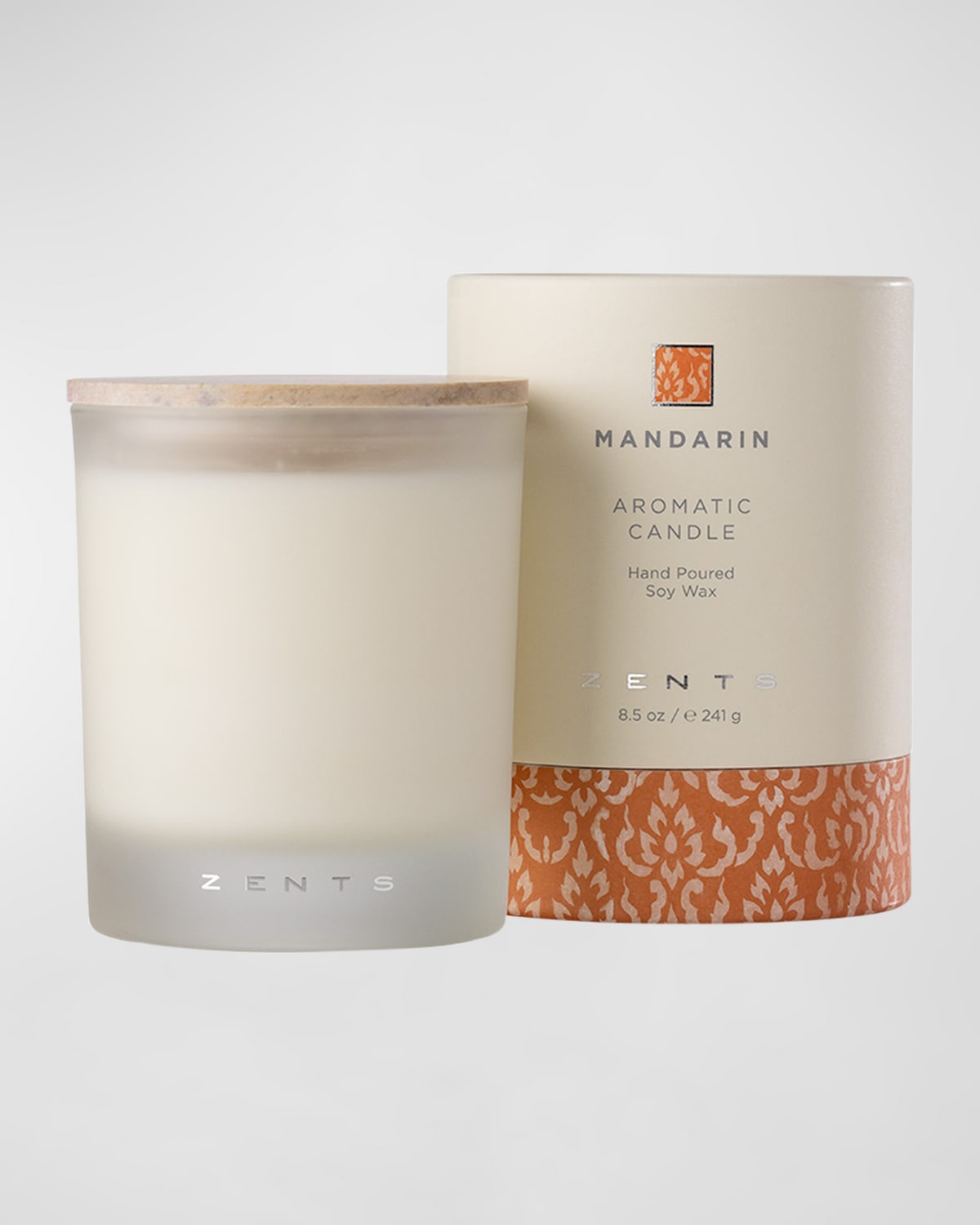 Zents Mandarin Bespoke Candle, 241 G In Orange