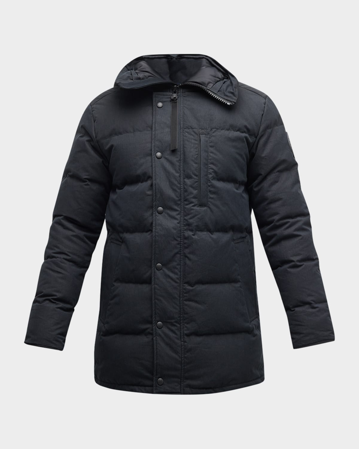 Canada Goose Long-sleeved Down Jacket In Black