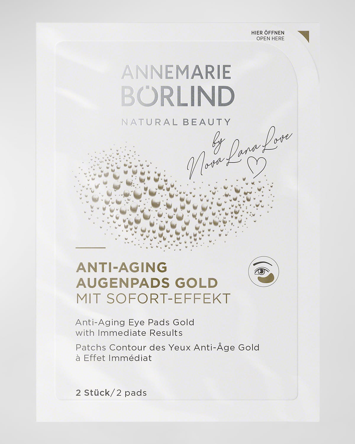 Shop Annemarie Borlind Anti-aging Eye Pads Gold