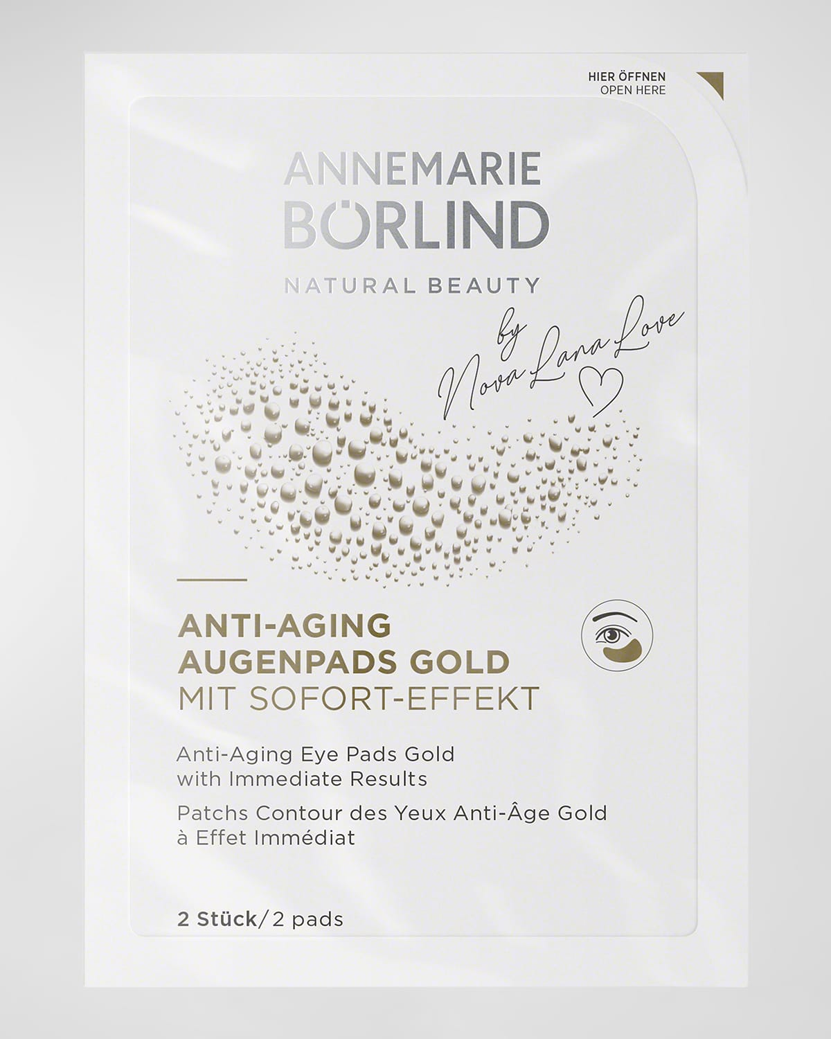 ANNEMARIE BORLIND Anti-Aging Eye Pads Gold