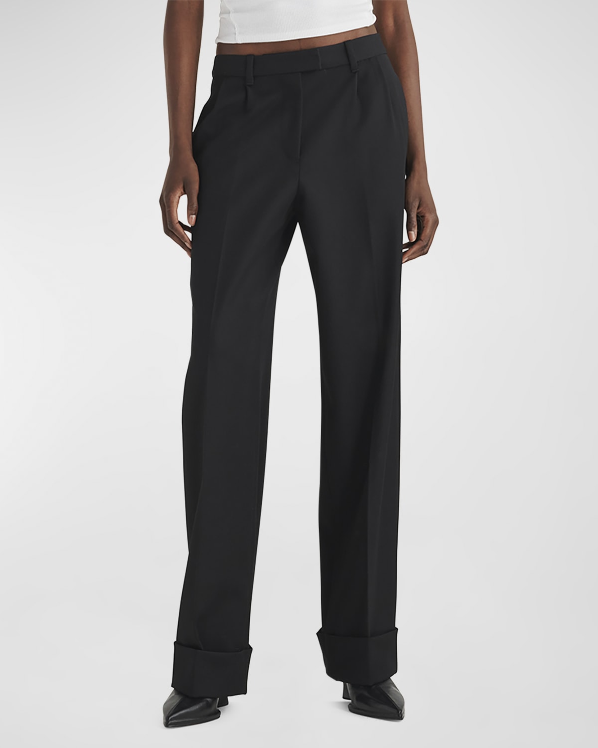 Rag & Bone Marianne Italian-wool Pants In Black