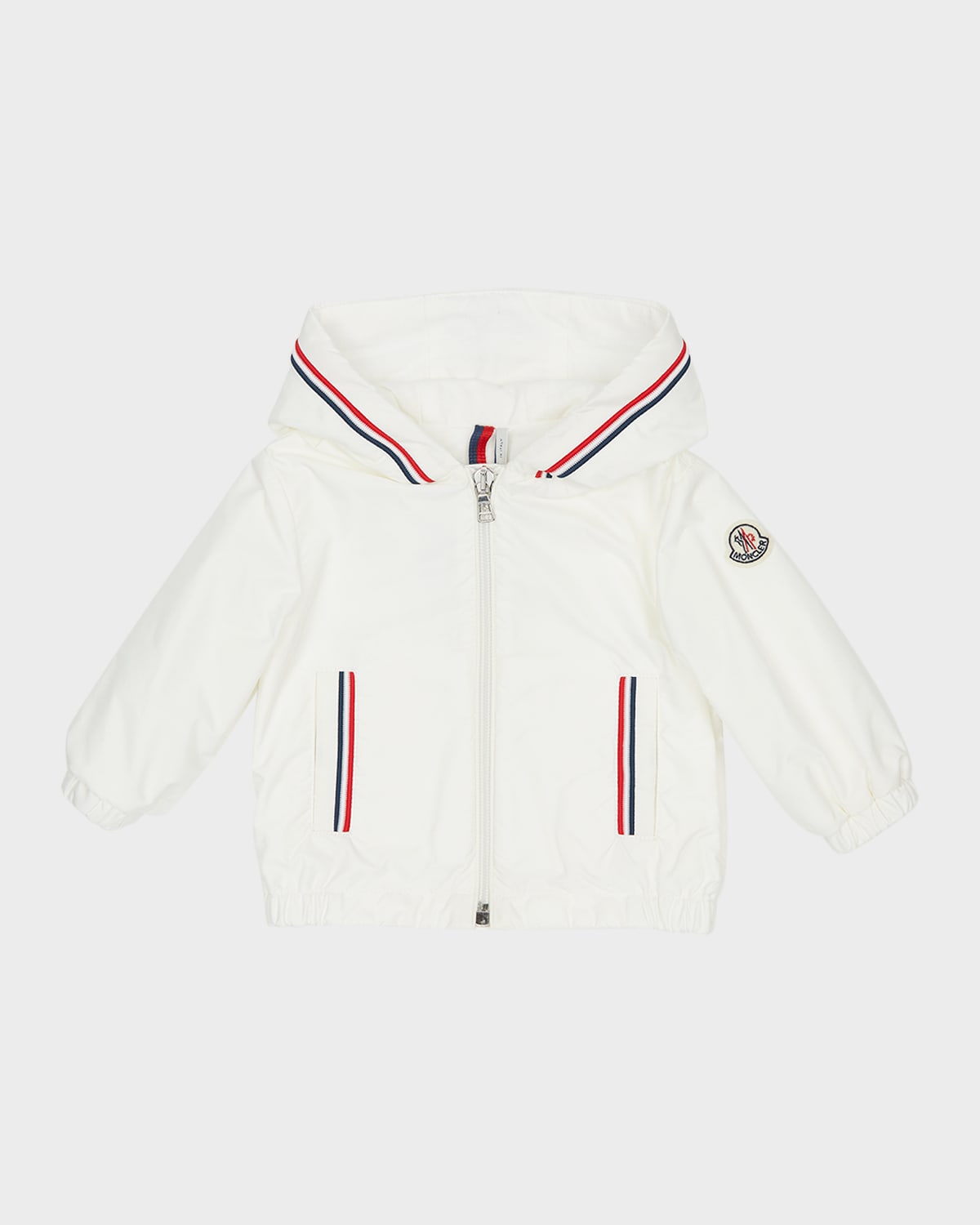 Moncler Kids' Boy's Granduc Windbreaker Jacket In Bianco