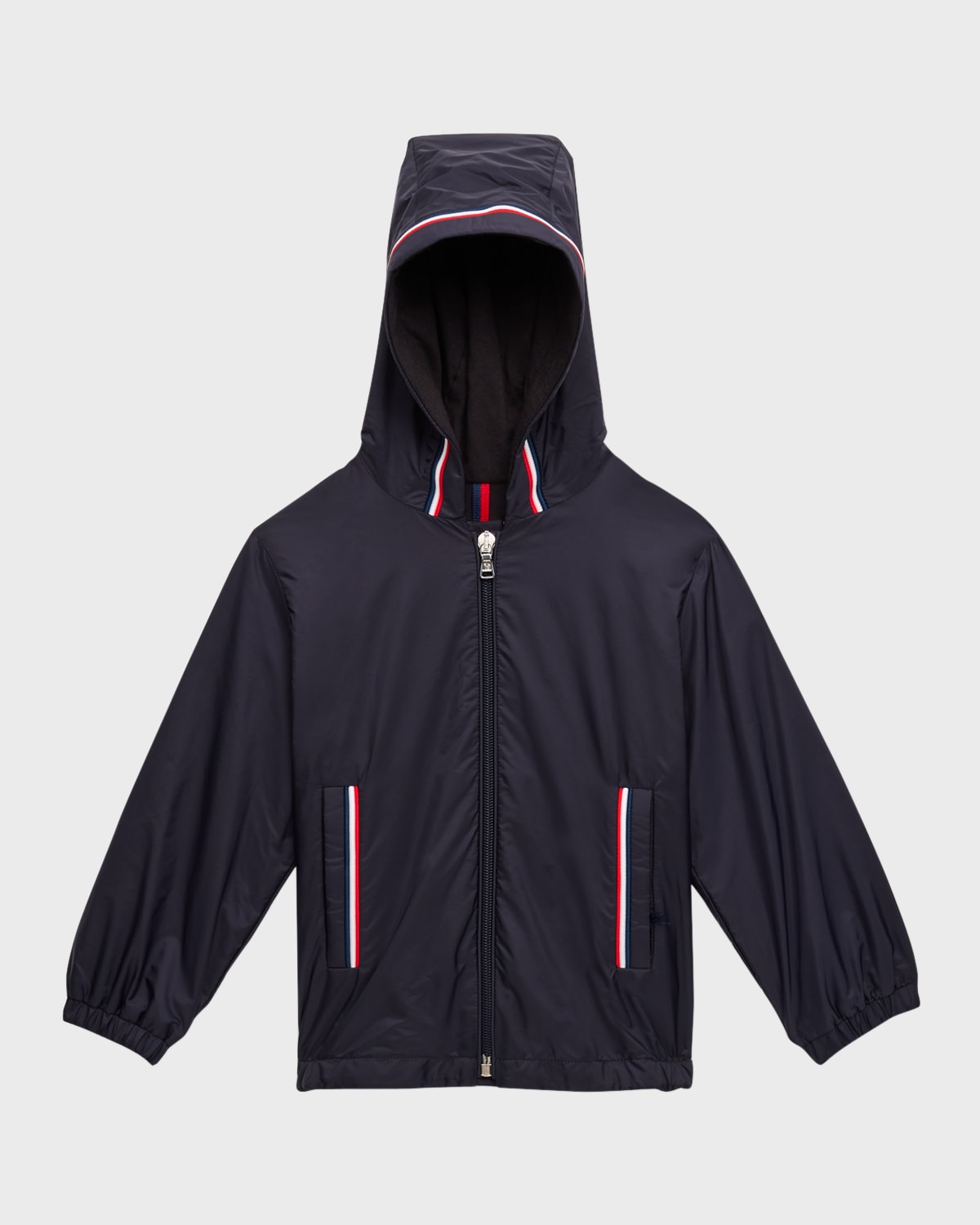 Moncler Boy's Granduc Windbreaker Jacket In Blue Navy