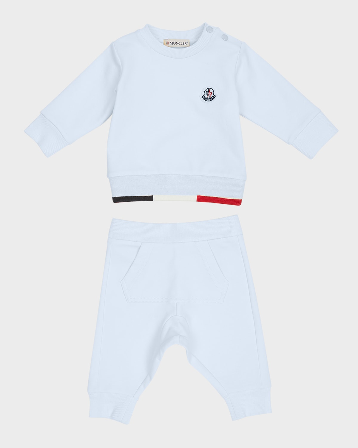 Moncler Kids' Boys' Sweatshirt & Jogger Pants Set - Baby In 70c - Light Blue