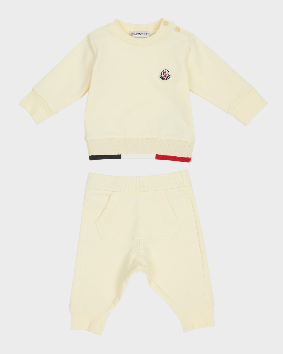 Moncler Kids' Boy's 2-piece Knitwear Set In 12u - Yellow