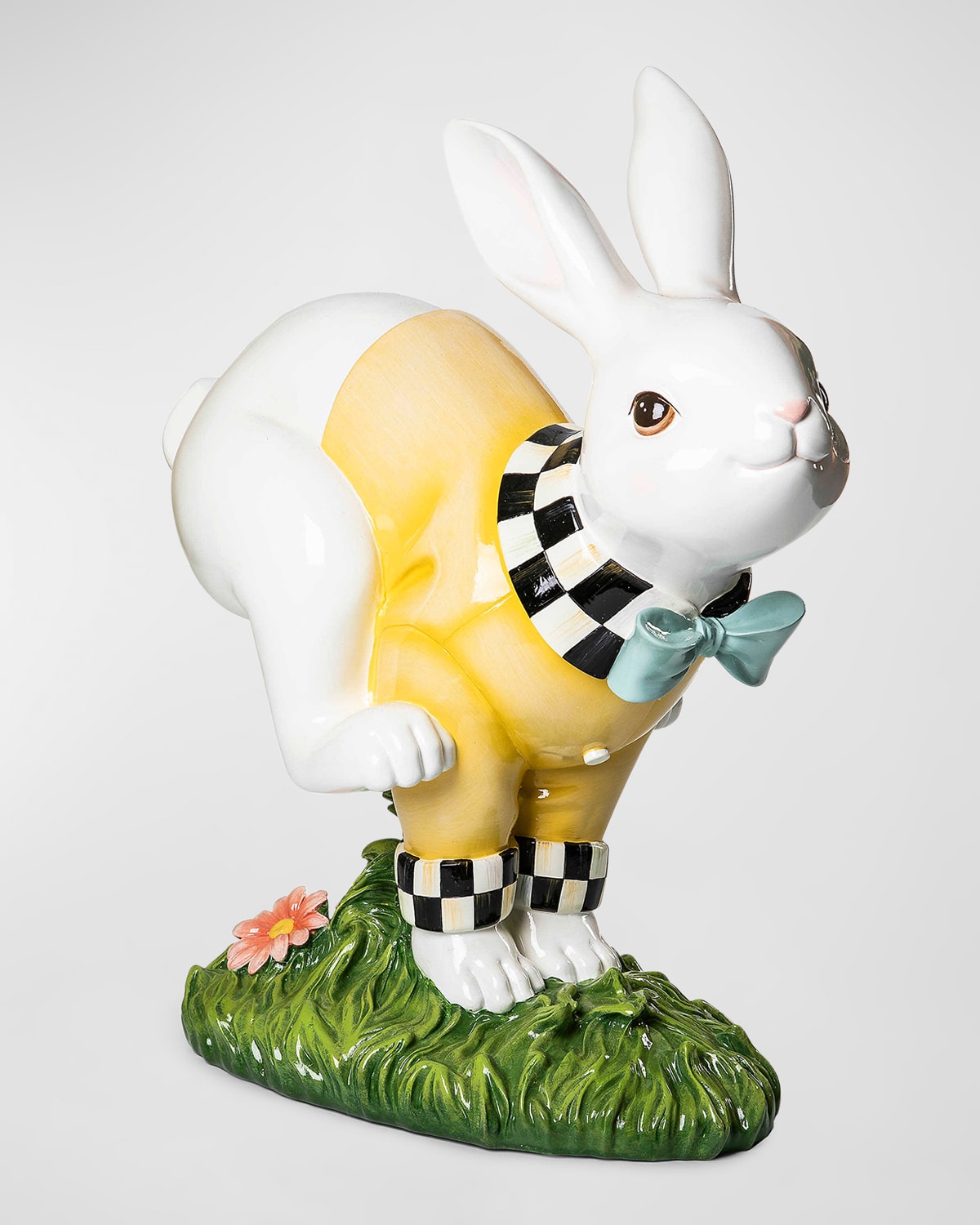 Mackenzie-childs Bunny Hop Yellow Figurine In Multi