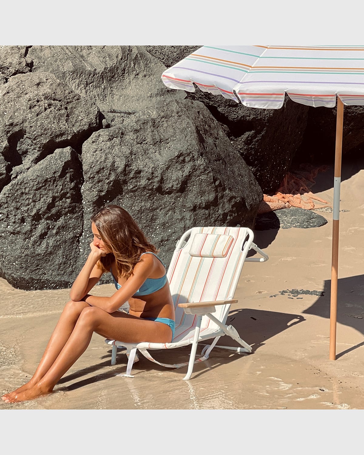 Sunnylife Luxe Beach Chair In White