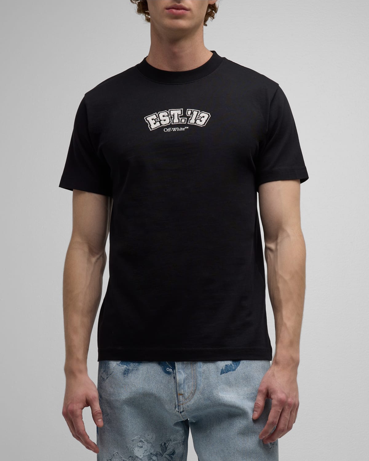 Off-white Men's 10th Anniversary Slim T-shirt In Black