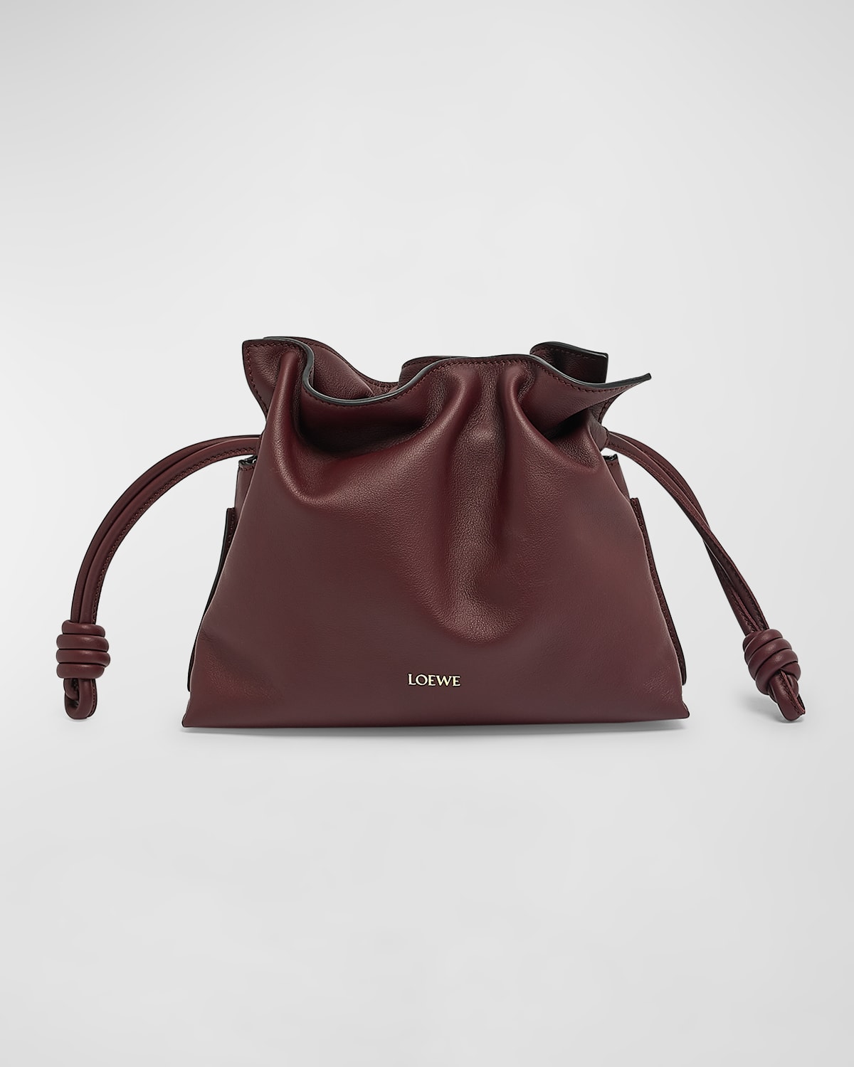 Loewe Flamenco Mini Leather Clutch Bag In Brown