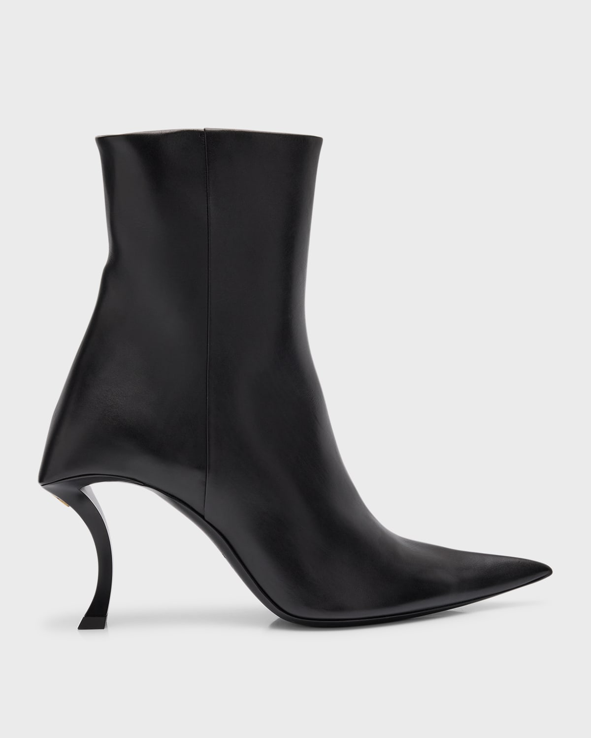 Hourglass Leather Comma-Heel Booties