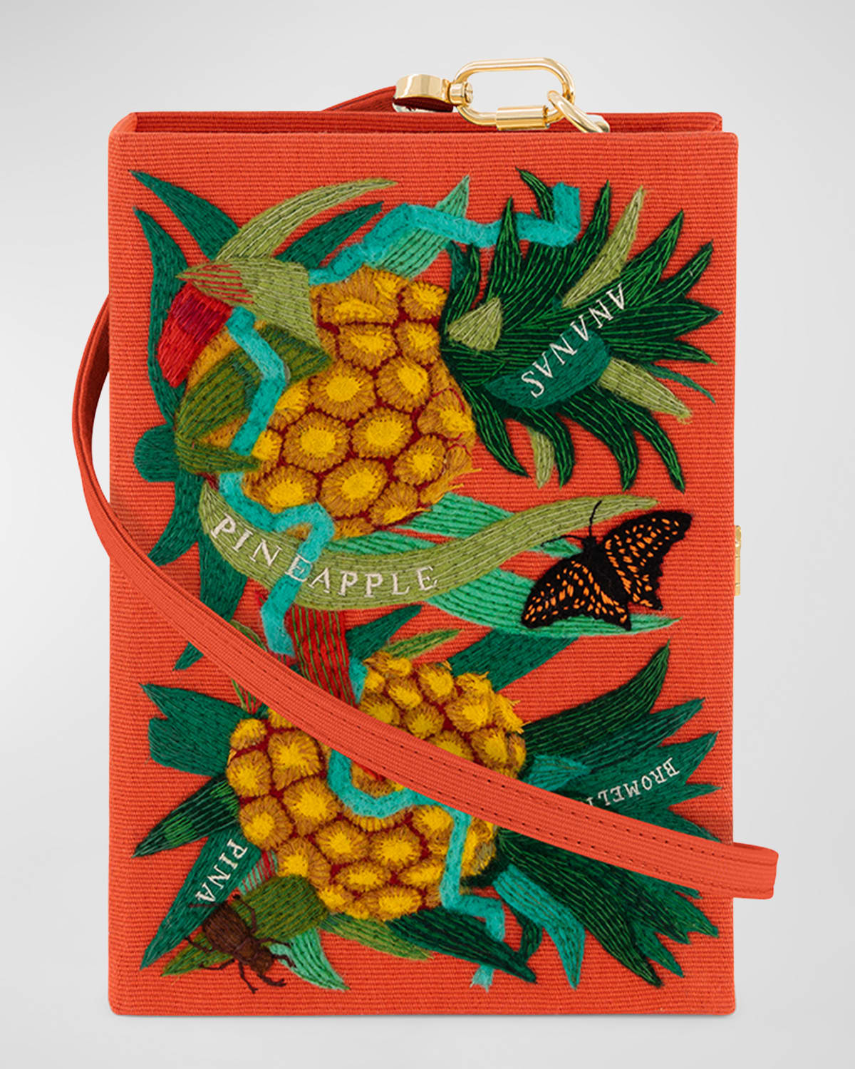 Ananas Book Clutch Bag
