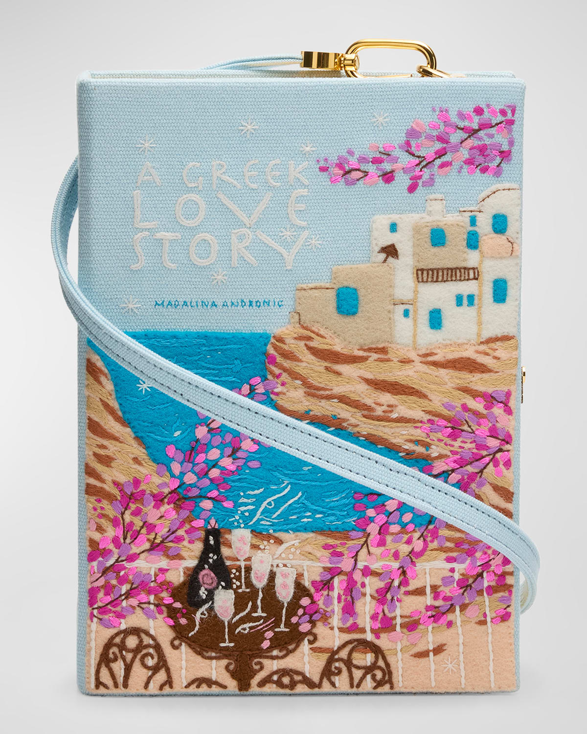Madalina Andronic's A Greek Love Story Book Clutch Bag