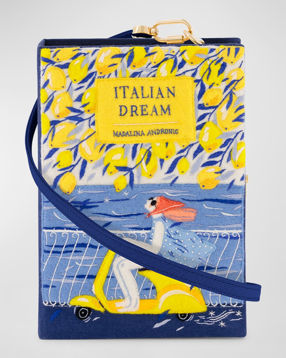 Madalina Andronic's Italian Dream Book Clutch Bag