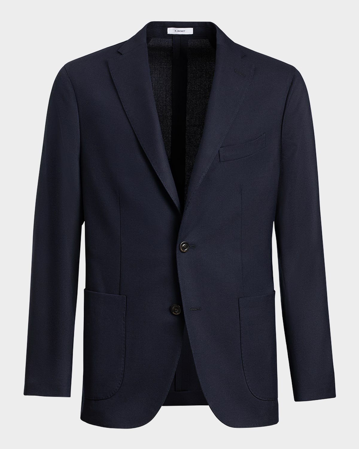 Boglioli Men's Wool Hopsack Blazer In Navy