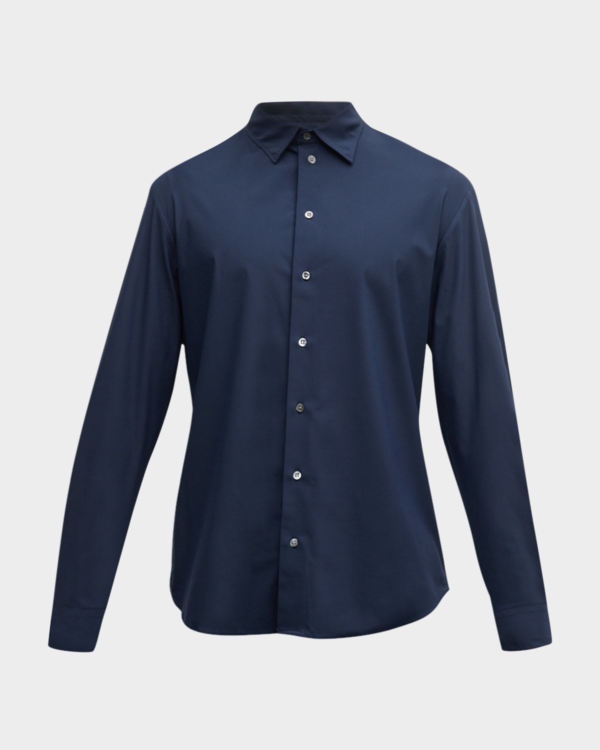 Shop Emporio Armani Men's Modern Fit Sport Shirt In Navy