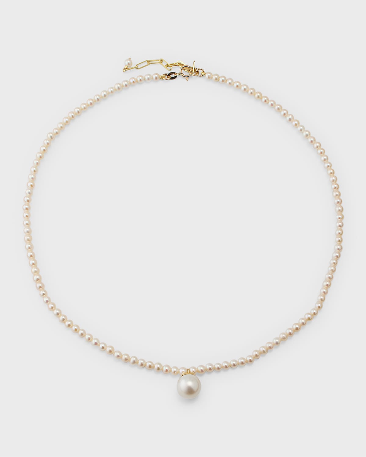 Poppy Finch 14k Gold Pearl Choker Necklace