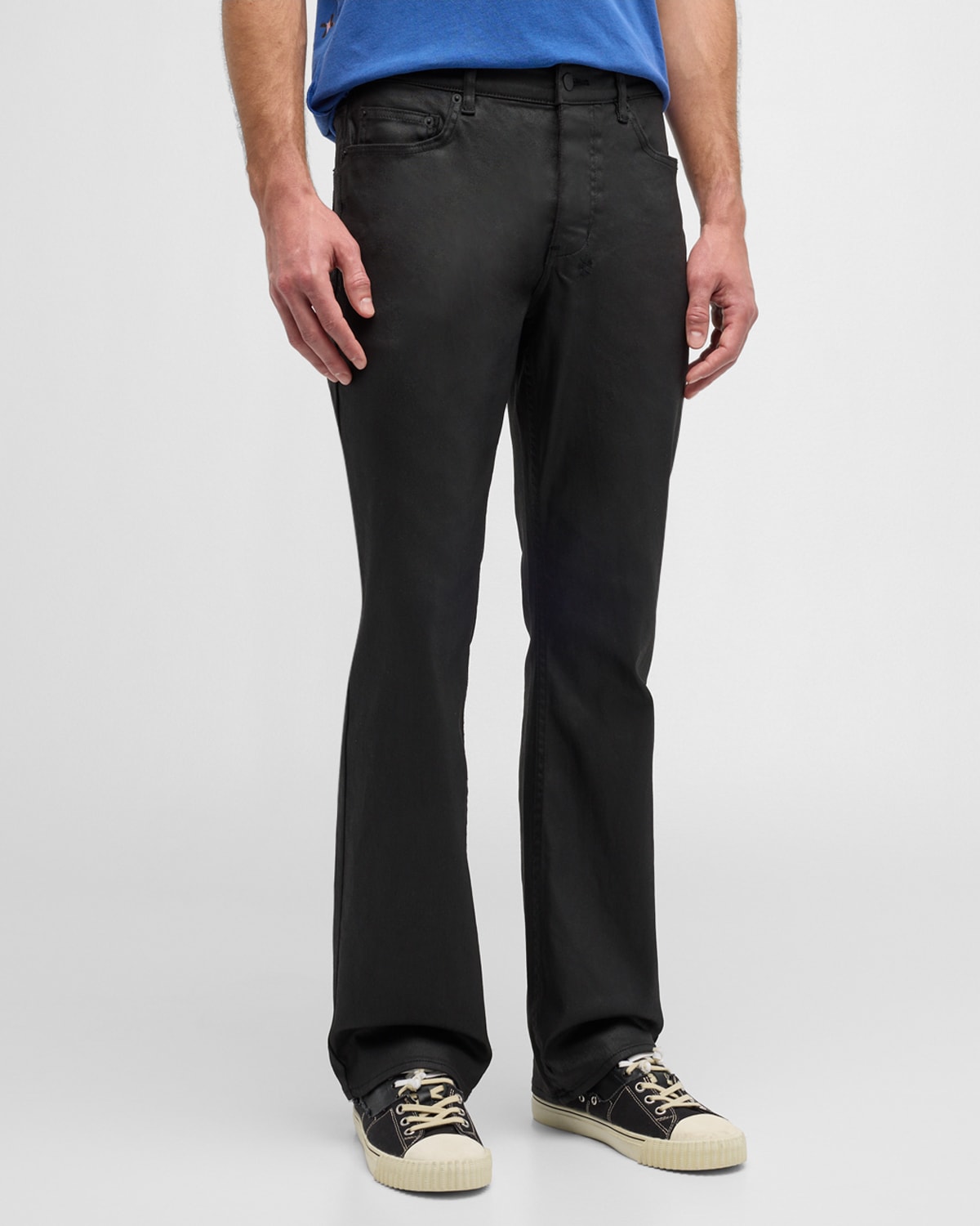Men's Bronko Black Wax Bootcut Jeans