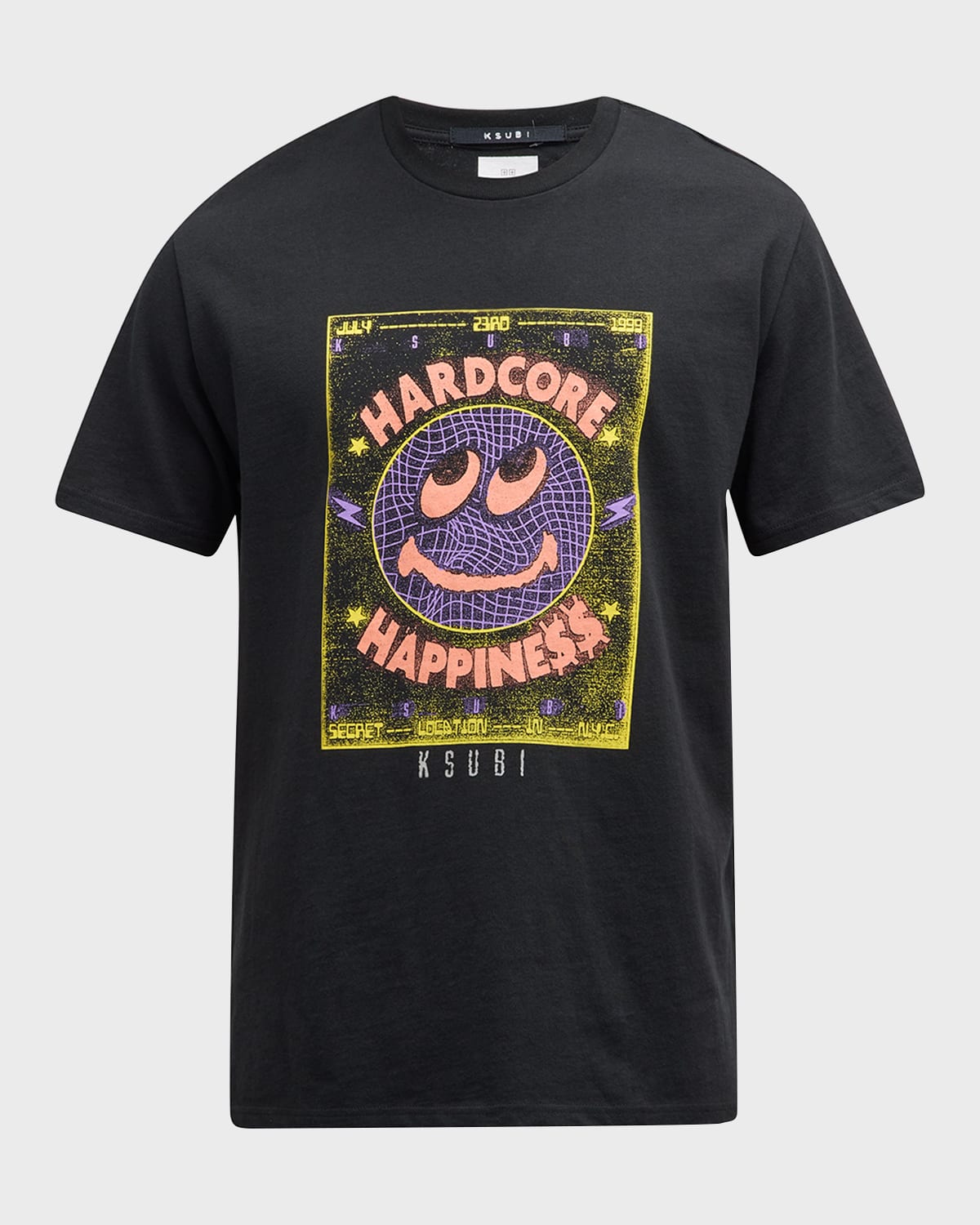 Ksubi Hardcore Kash Graphic T-shirt In Black