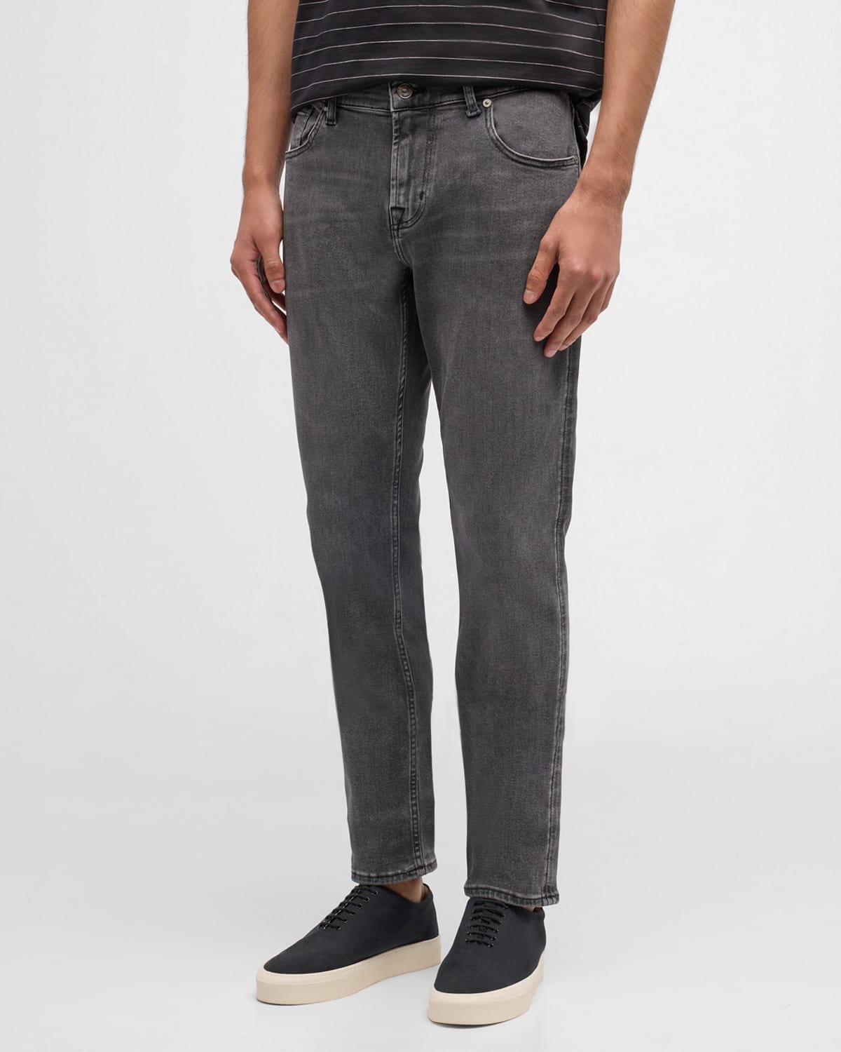 7 For All Mankind Men's Stretch Slim-fit Jeans In Scholar