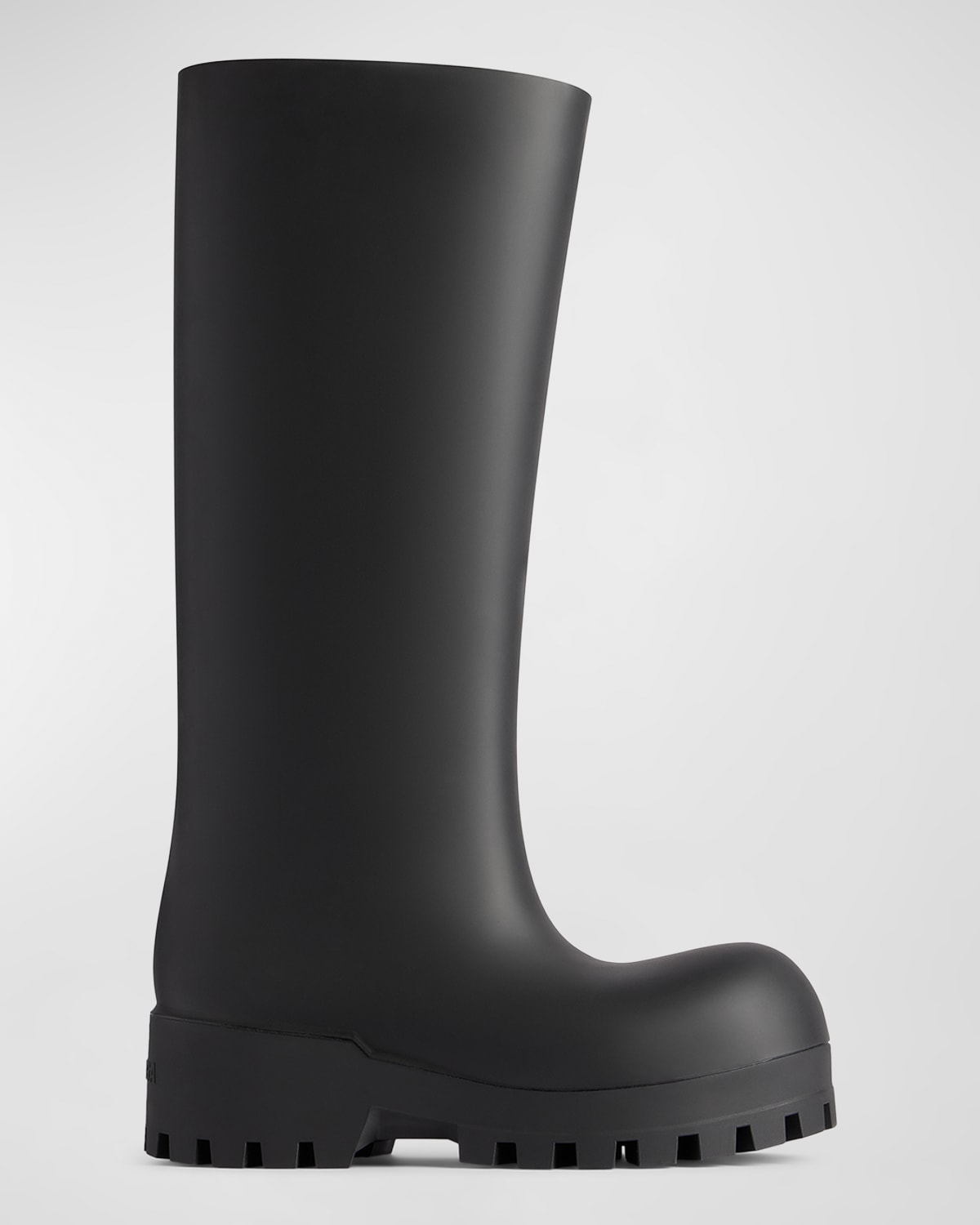 BALENCIAGA BULLDOZER TALL RUBBER RAIN BOOTS