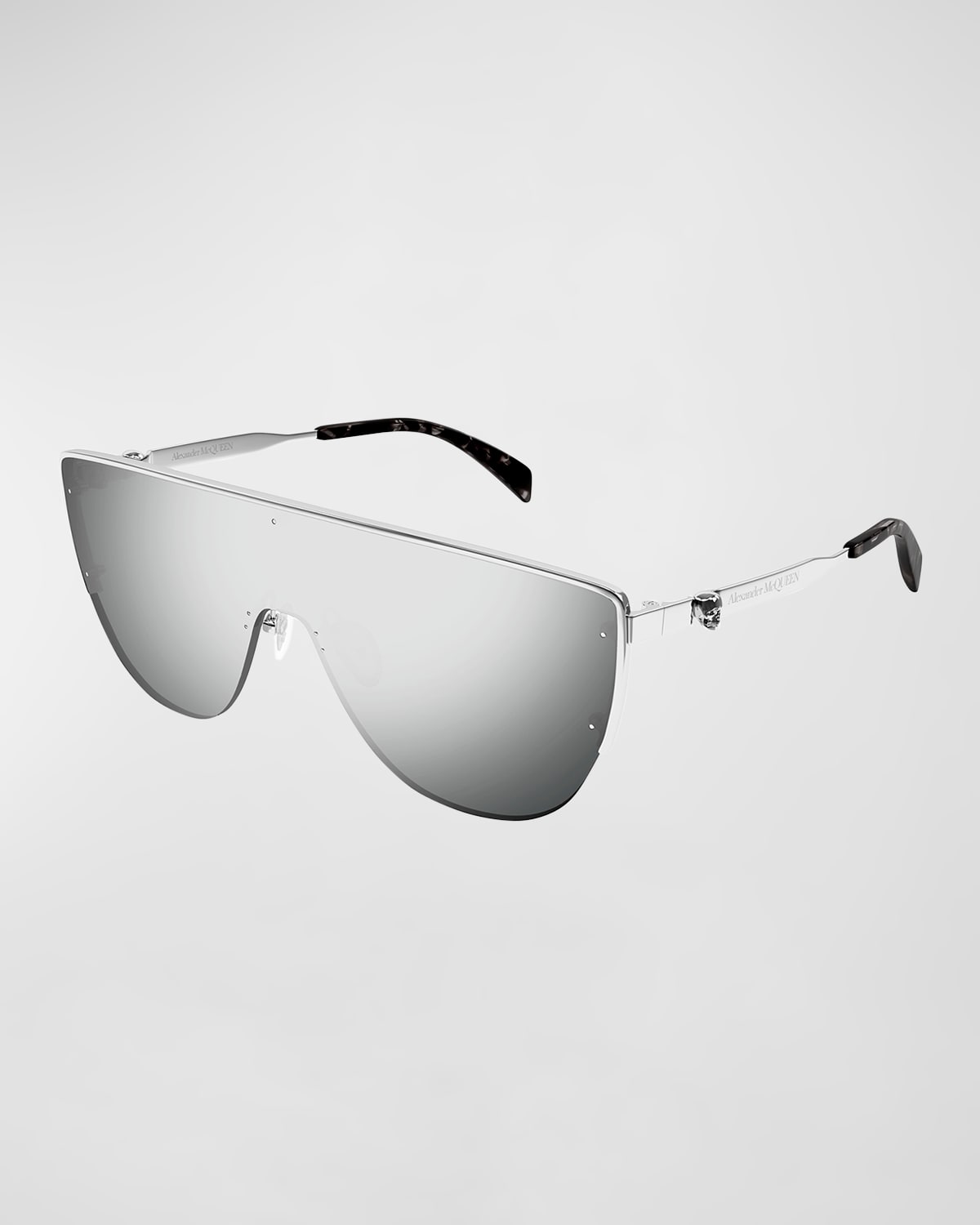 Men's Skull Metal Shield Sunglasses