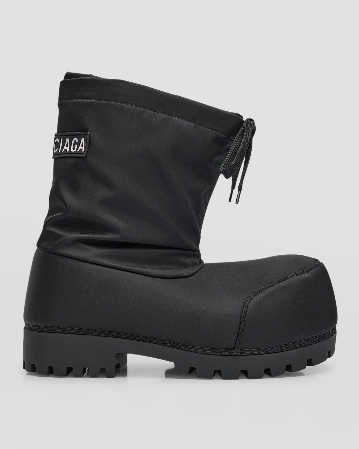Balenciaga Alaska Low Padded Boots In 1000 Black
