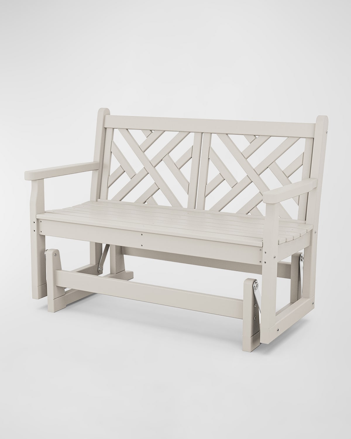 Polywood Chippendale 48" Outdoor Glider In Neutral