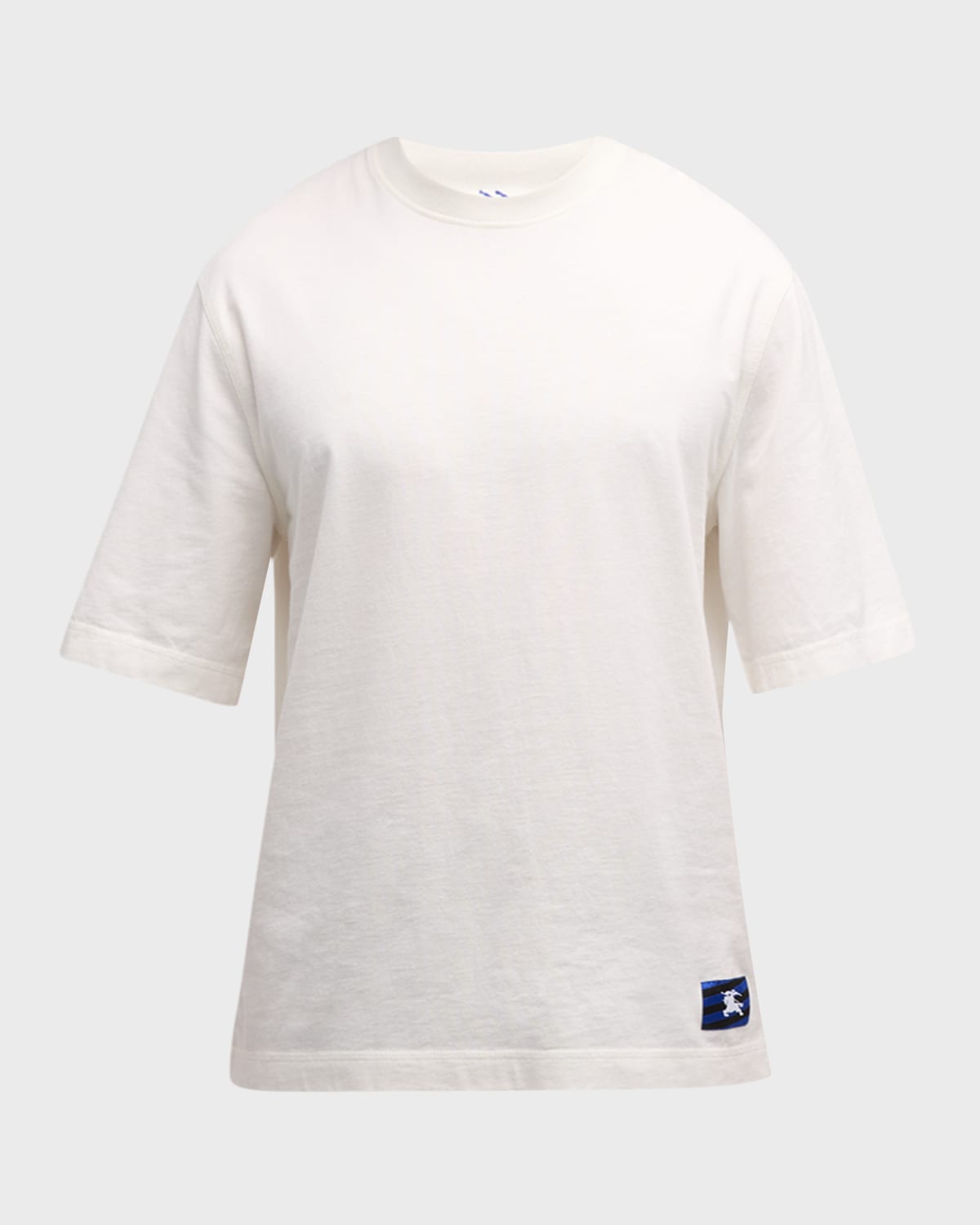 Burberry Men's T-shirt With Ekd Patch In Rain