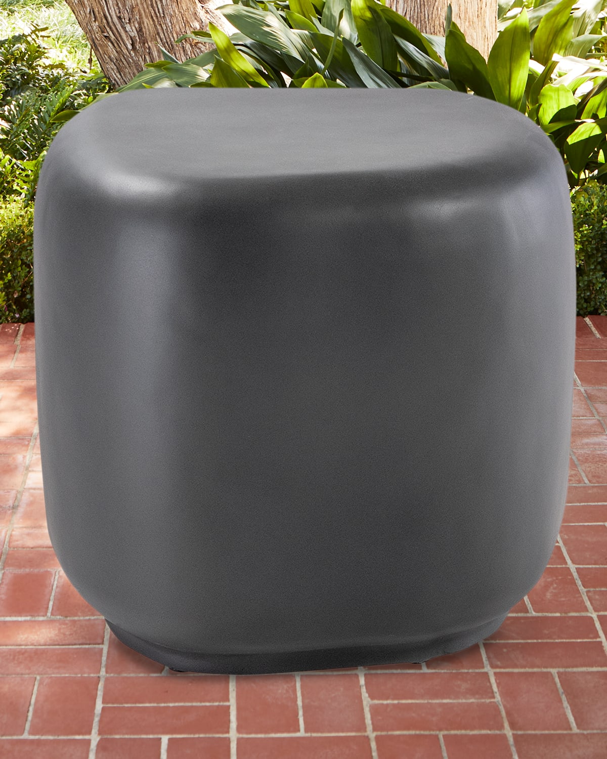 Sunset West Bazaar Pebble End Table In Gray