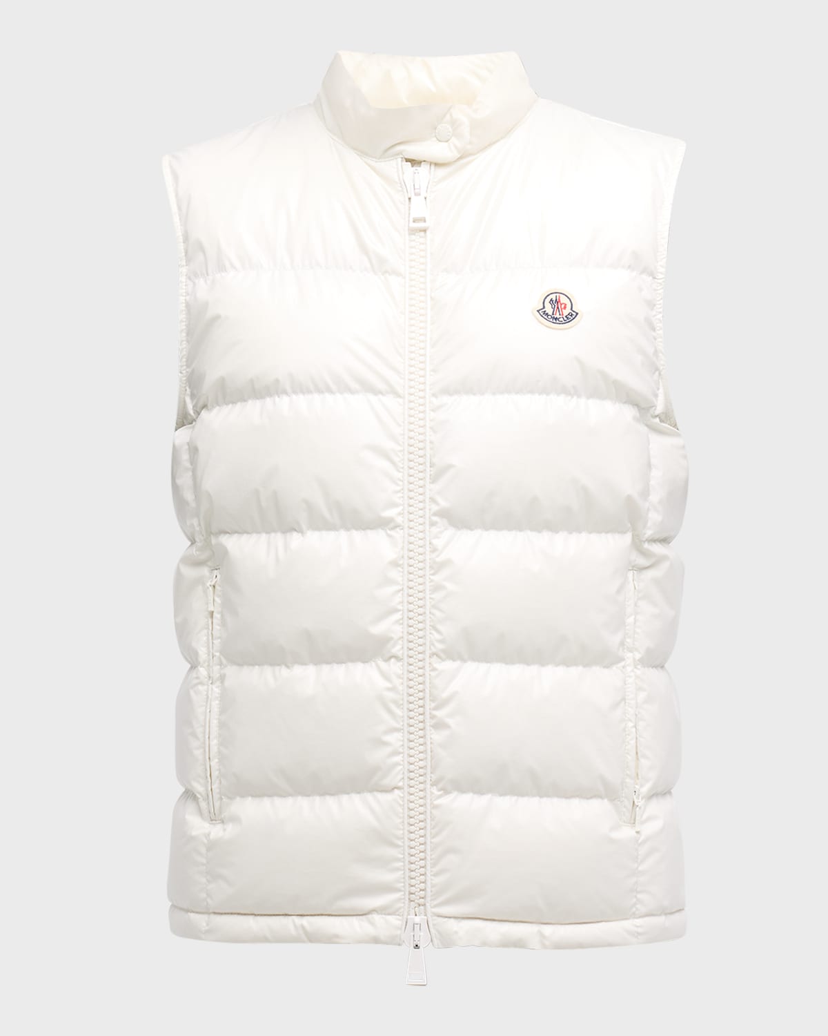 Shop Moncler Alcibia Puffer Vest In Natural