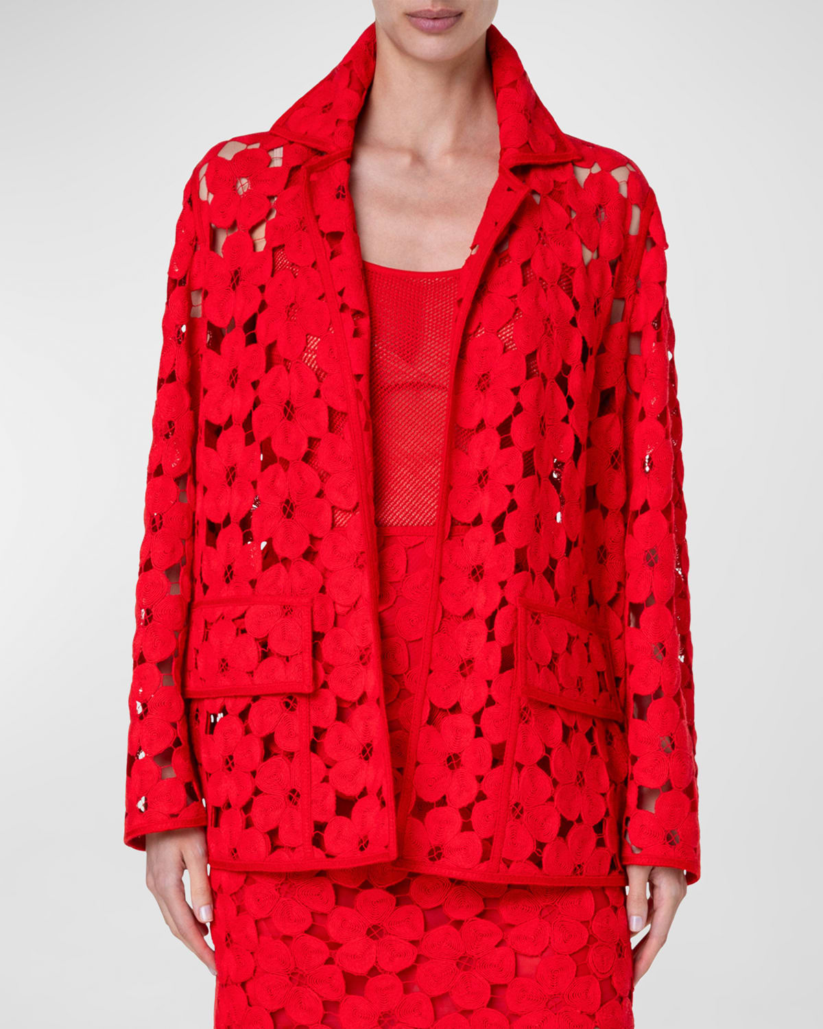 Tommi Anemones Embroidered Oversize Jacket