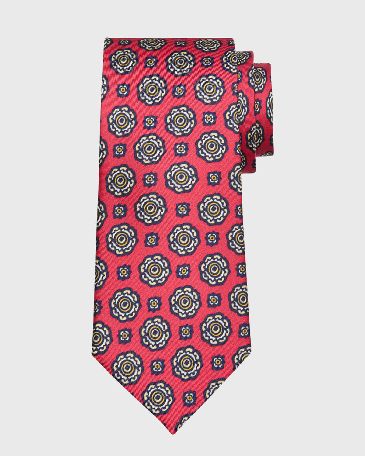Shop Charvet Men's Silk Medallion-print Tie In 14 Red