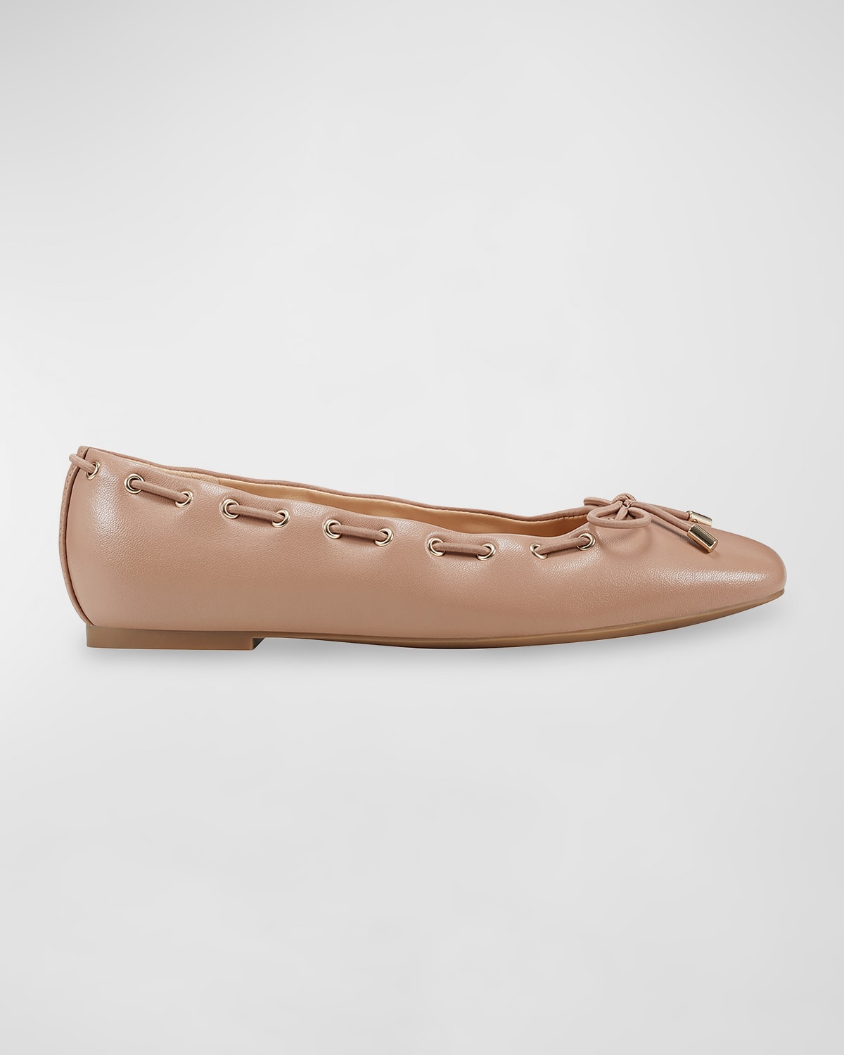 Letizia Leather Bow Ballet Flats