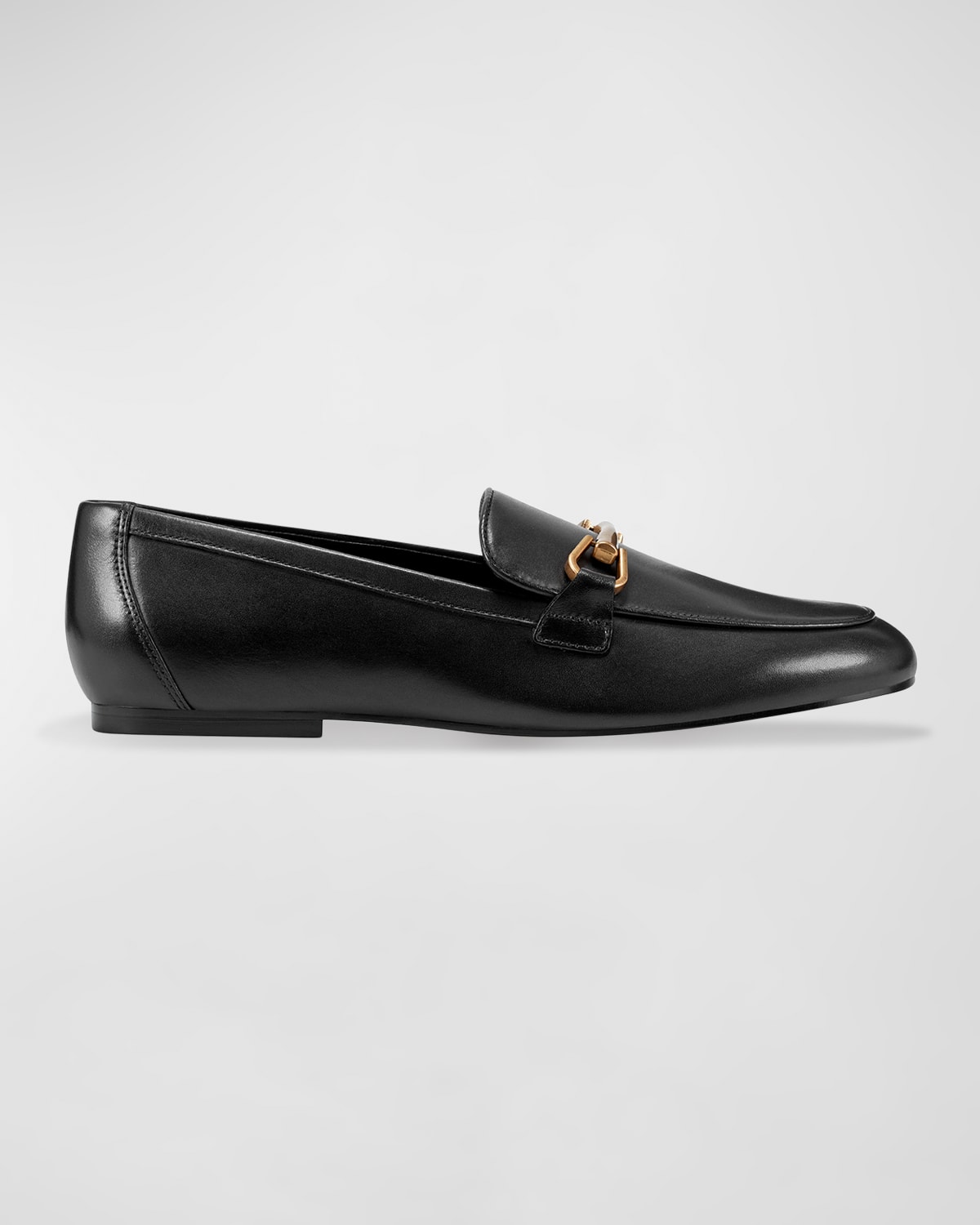 Marc Fisher Ltd Leather Bit Slip-on Loafers In Black