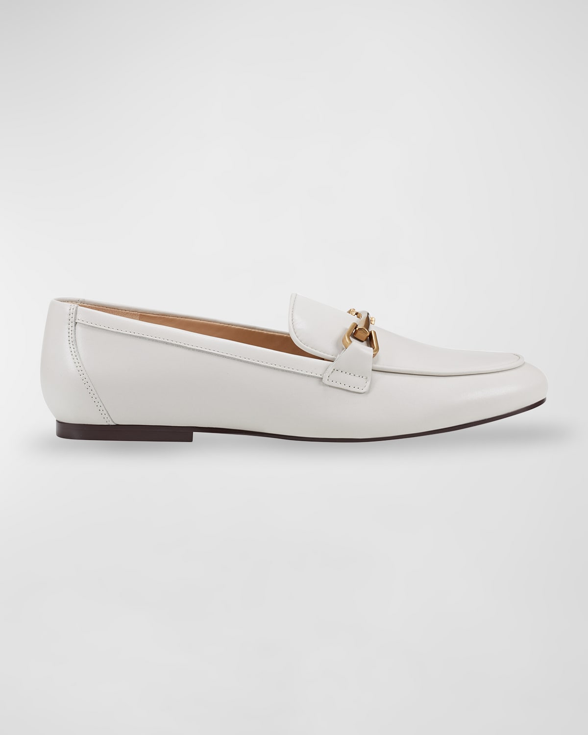 Marc Fisher Ltd Leather Bit Slip-on Loafers In Ivory