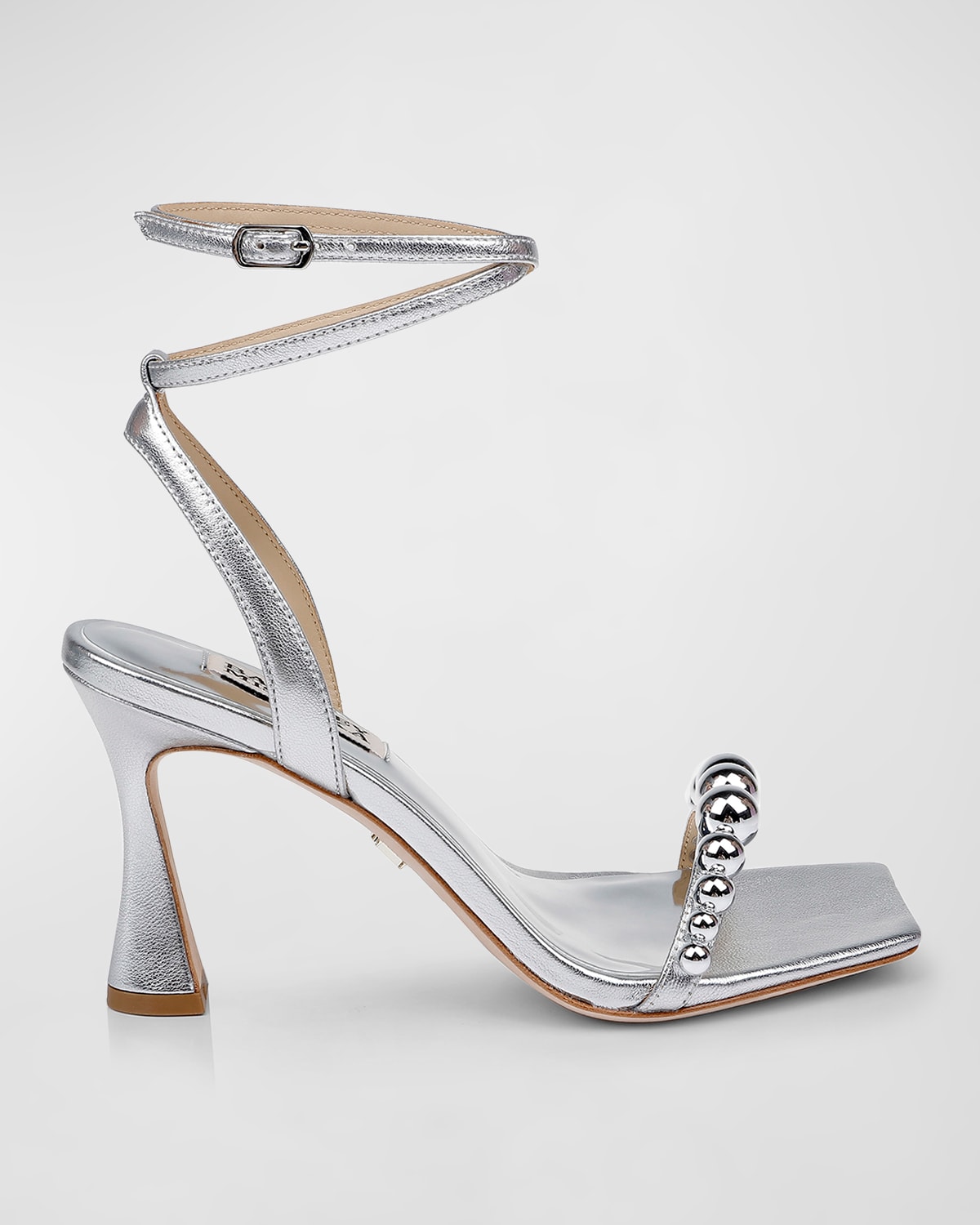 Cailey Metallic Sphere Ankle-Strap Sandals