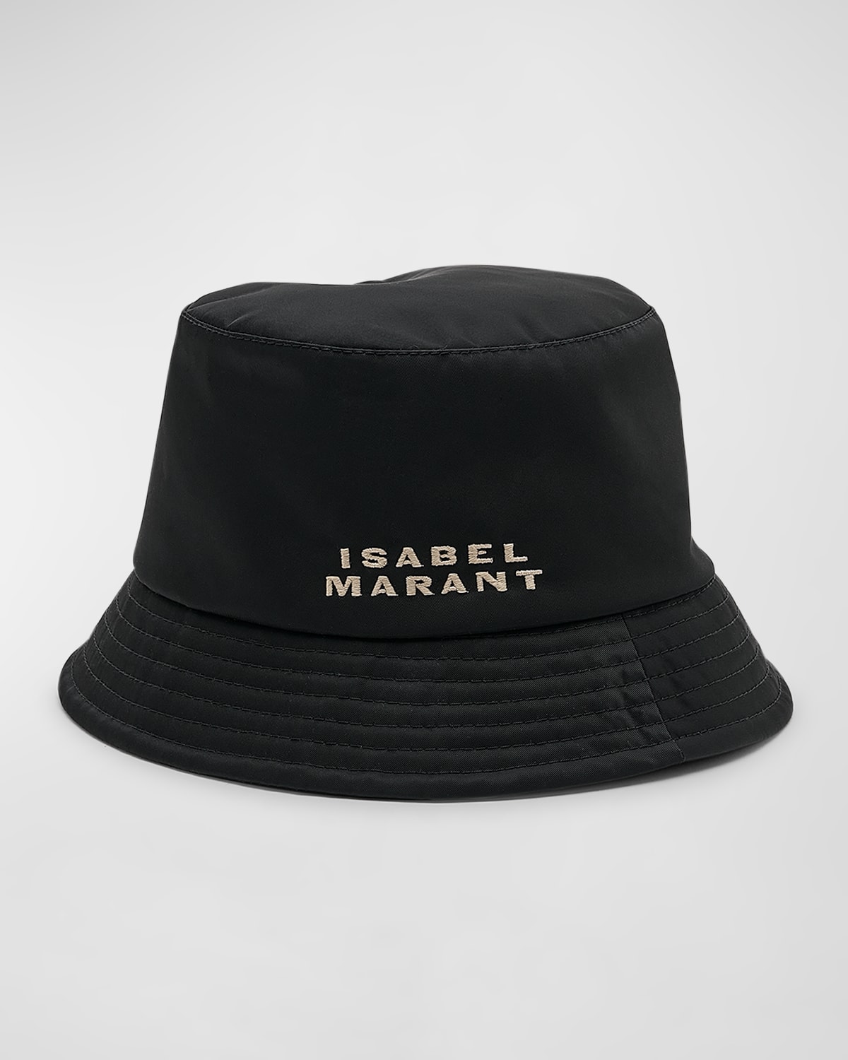 Shop Isabel Marant Haley Nylon Bucket Hat In Black