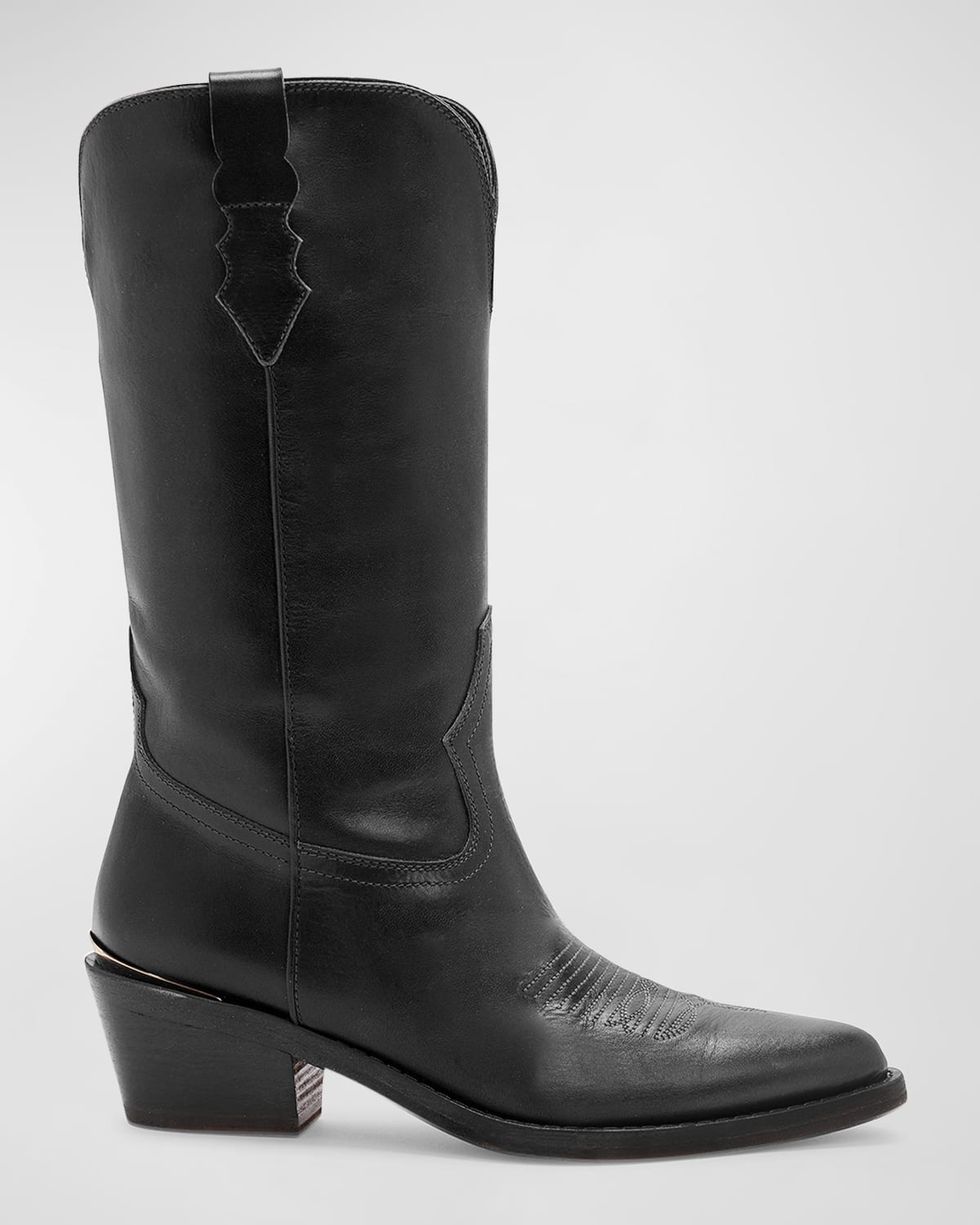 Whitney Mixed Leather Western Boots