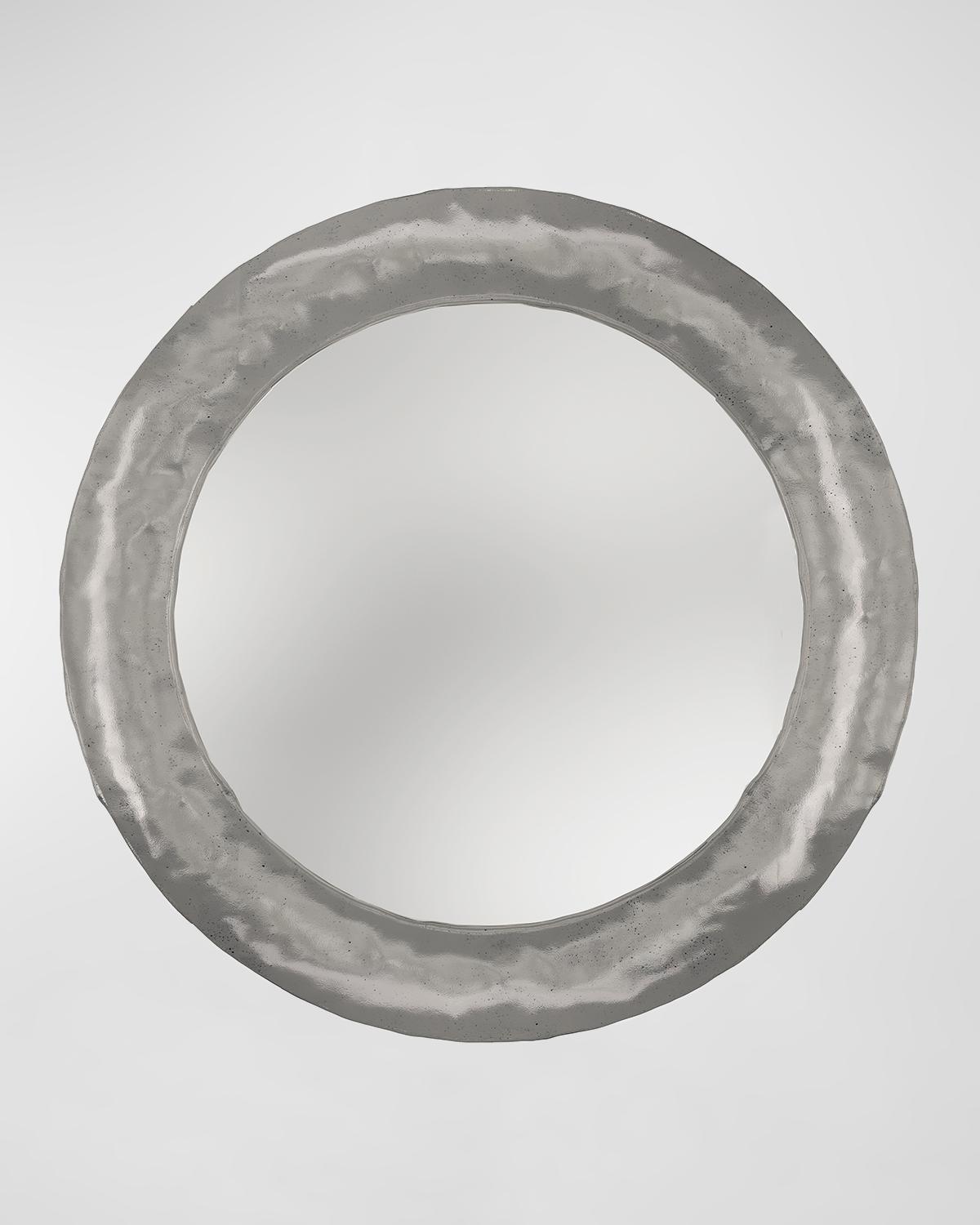 Bernhardt Prado 40" Round Mirror In Gray