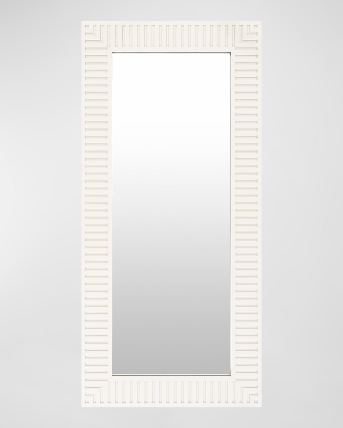 Surya Rugs Colossae 75" Floor Mirror In White