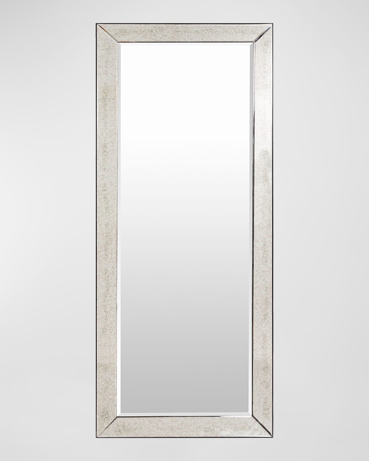 Surya Rugs Calloway 72" Floor Mirror In Metallic Silver