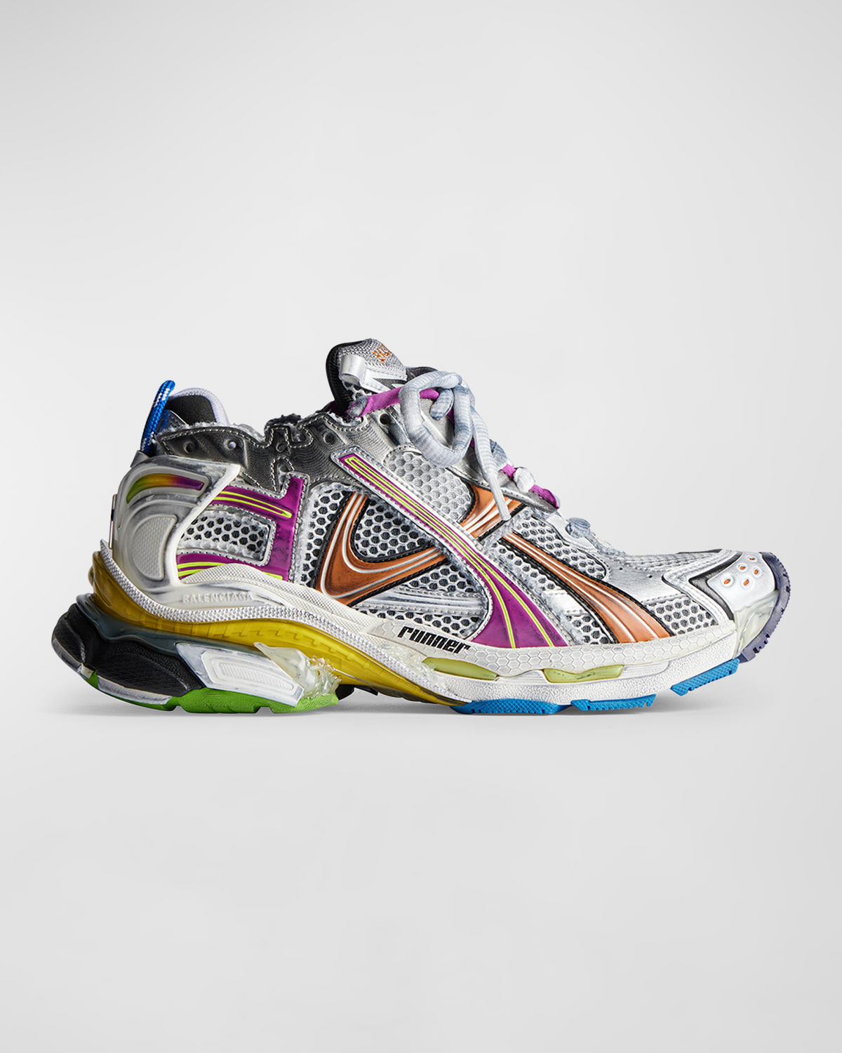 Balenciaga Colorblock Trainer Sneakers In 8123 Multicolor