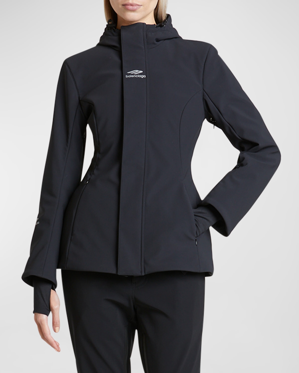 Women's Skiwear - 3b Sports Icon Ski Hourglass Parka in Black