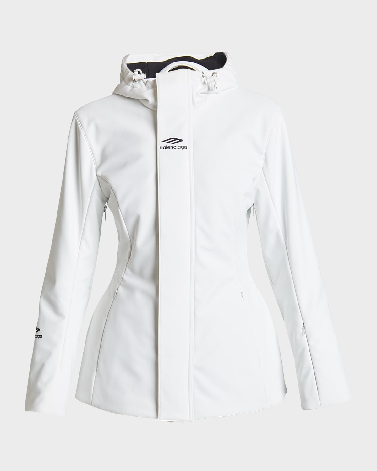 Shop Balenciaga 3b Sports Icon Ski Hourglass Parka In 9000 White