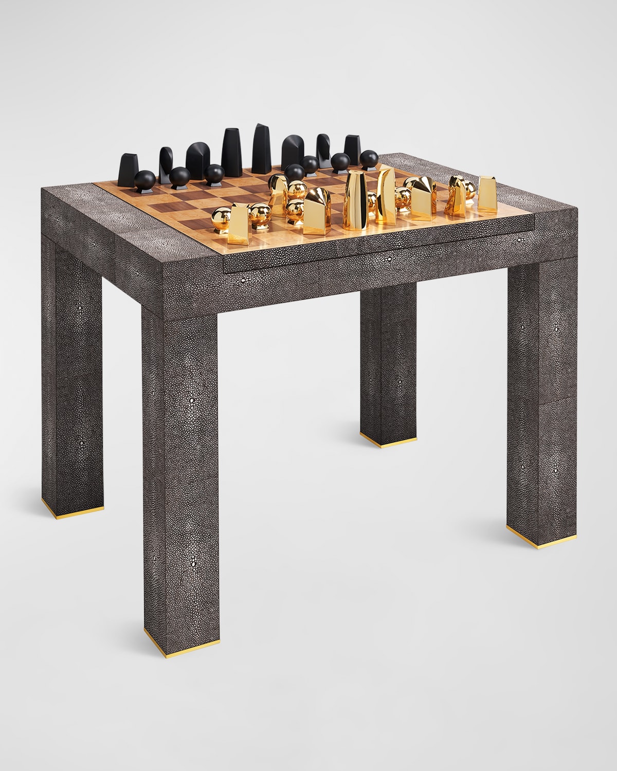 Aerin Faux Shagreen Chess Side Table