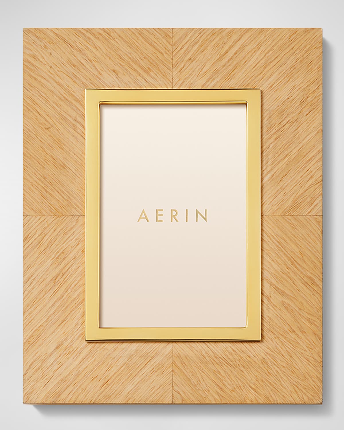 Aerin Marcello Oak Wood Picture Frame, 4" X 6" In Brown