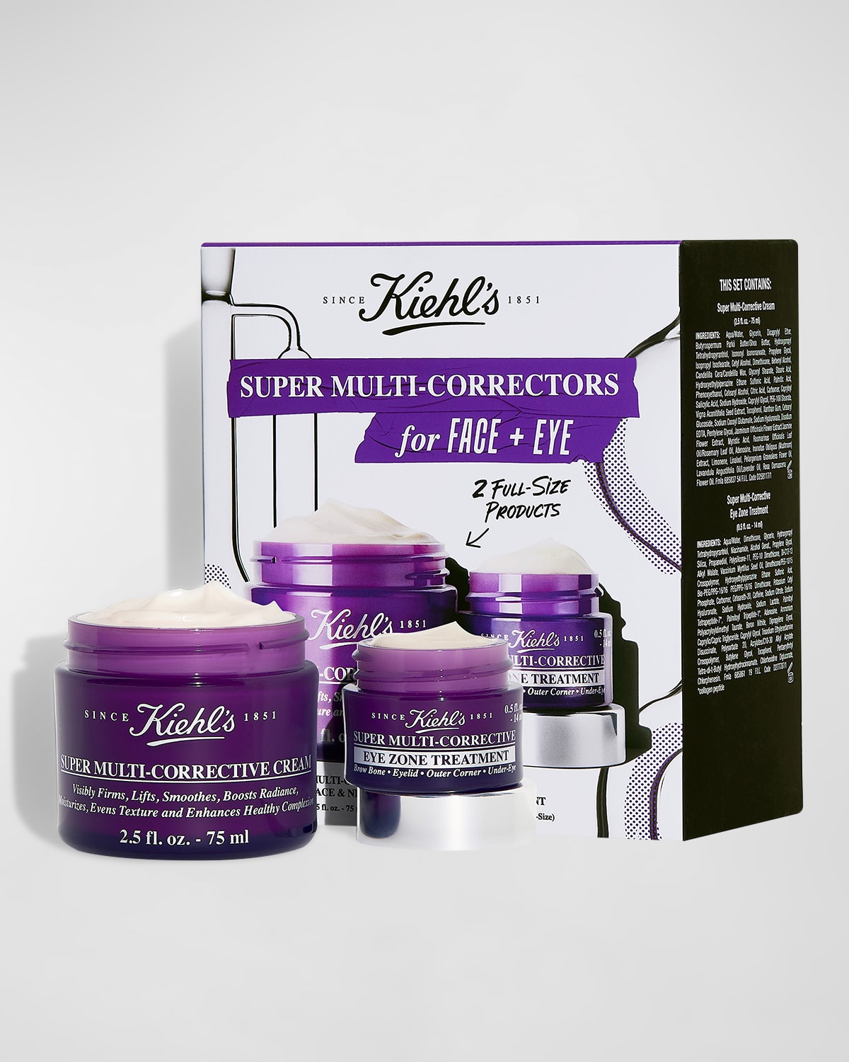 Shop Kiehl's Since 1851 Super Multi-corrective Face + Eye Duo