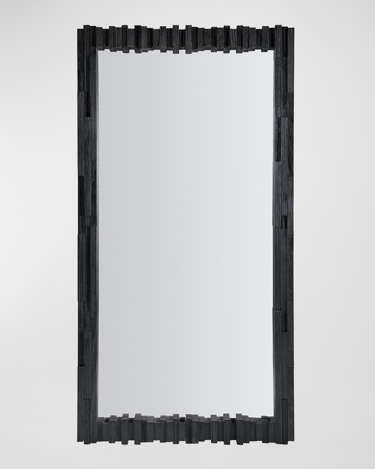 Hooker Furniture Chapman Shou Sugi Ban 85" Floor Mirror In Charred Black